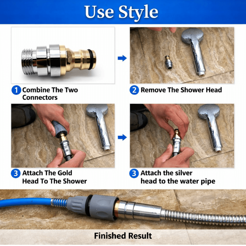 FetchMate™ Dog Shower Sprayer & Brush