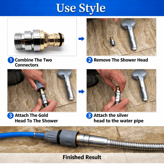 FetchMate™ Dog Shower Sprayer & Brush