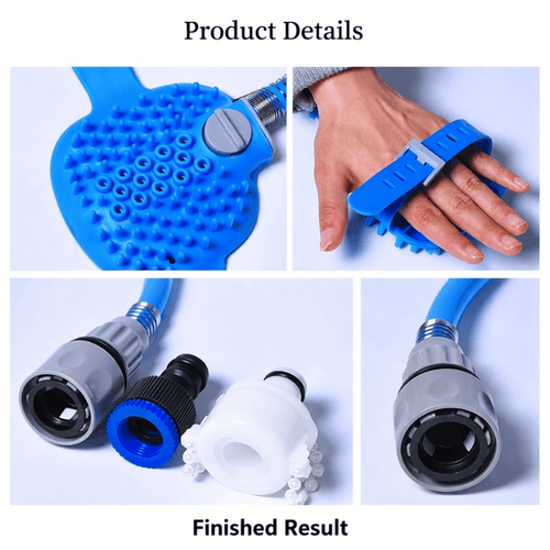 FetchMate™ Dog Shower Sprayer & Brush